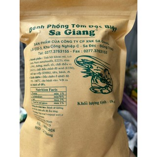 Bánh phồng tôm Sa Giang 1kg