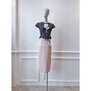 Chân váy ifa dáng a dài trơn basic miệng túi
