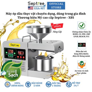 Máy ép dầu thực vật chuyên dụng dùng trong gia đình thương hiệu Mỹ cao cấp Septree X8S - Bảo Hành 12 Tháng