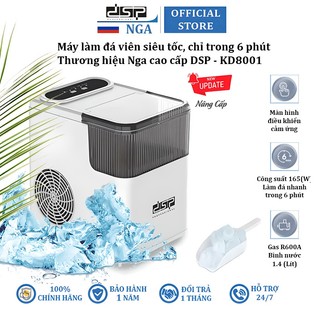 Máy làm đá viên siêu tốc chỉ trong 6 phút thương hiệu Nga cao cấp DSP KD8001 - Bảo Hành 12 Tháng