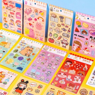 Sticker đáng yêu set 6 tấm ( nhiều hình)