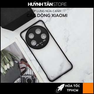Ốp lưng mi 14 ultra 13 ultra 14 13 12 11 10 pro k60 k50 k40 pro k50 k40 gaming nửa cạnh bảo vệ camera chống bám vân tay