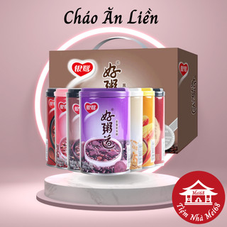 Cháo Ăn Liền Bát Bảo Thơm Ngon - Cháo Ngũ Cốc - Cháo Khoai Môn - Đậu Đỏ - Hạt Sen - Đủ Vị - Lon 280g - tiemnhamei68