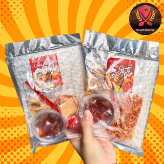 Set bánh tráng chấm sốt me ớt rim chua chua cay cay