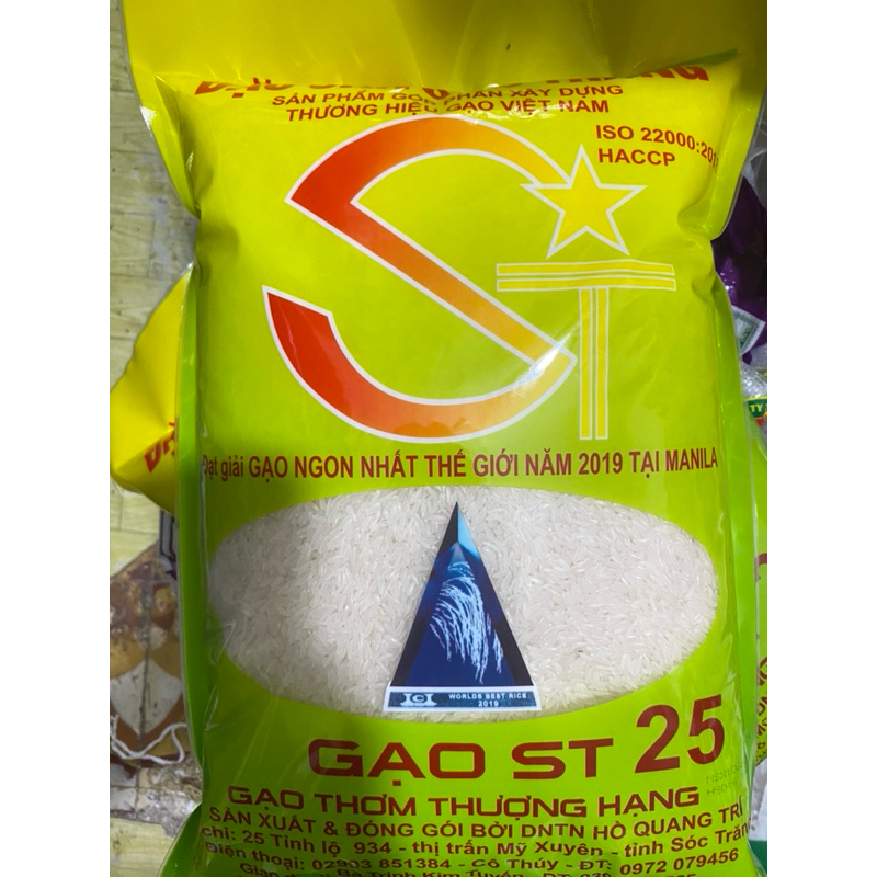 Gạo thơm ST25-Túi 5kg-Hàng mới, cơm dẻo ngon, ship nhanh toàn quốc, có ship hỏa tốc | BigBuy360 - bigbuy360.vn