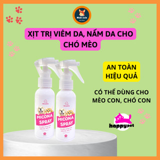 Chai xịt Micona trị nấm da, viêm da cho thú cưng 100ML