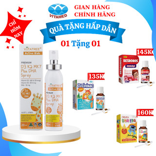 [Mã TM02] Vitatree D3 K2 MK7 Plus DHA Spray Chai 20ml