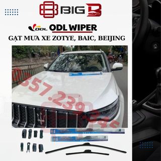 Gạt Mưa Ô Tô ZOTYE Z8 BEJING X7 BAIC -CHÍNH HÃNG- Cần Gạt Nước Silicone ODL Êm Sạch Bền -BIG B STORE