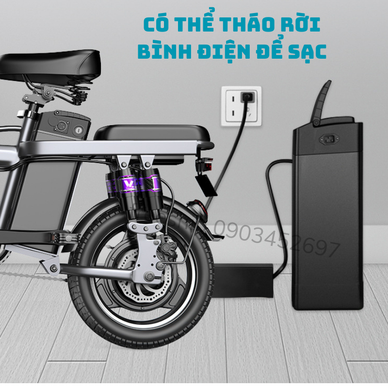 Xe đạp điện gấp gọn YOUPIN - F9 gấp gọn bỏ cốp tiện lợi. Xe điện pin Lithium động cơ 400w. BH 2 năm | BigBuy360 - bigbuy360.vn