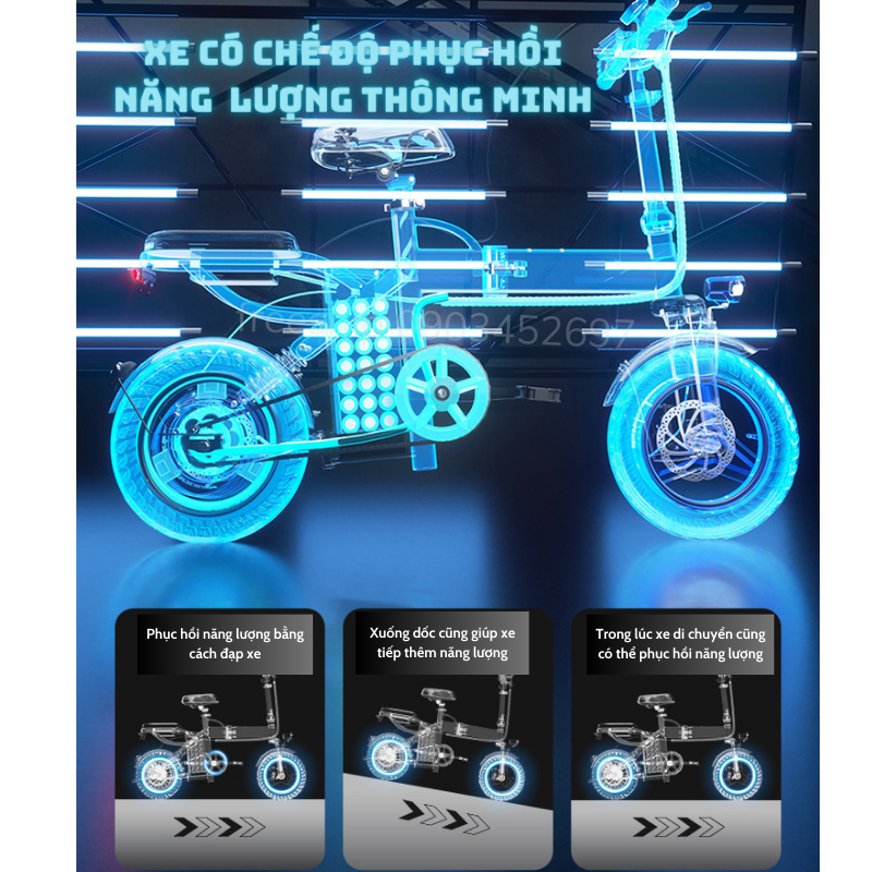 Xe đạp điện trợ lực YOUPIN - Z6 gấp gọn bỏ cốp tiện lợi. Xe điện pin Lithium động cơ 400w. BH 2 năm | BigBuy360 - bigbuy360.vn