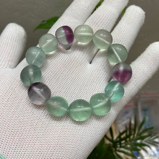 Vòng tay Nữ- Đá Fluorite thiên nhiên đa sắc - Fluorite stone bracelet for Women