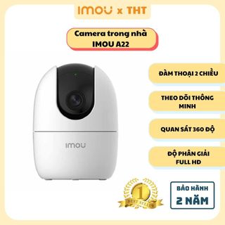 Camera Imou Wifi A22EP 1080P dùng trong nhà, xoay 360 độ, đàm thoại 2 chiều, phát hiện chuyển động