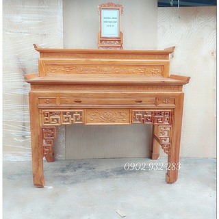 Bàn thờ 2 tầng - án gian gỗ gõ đỏ