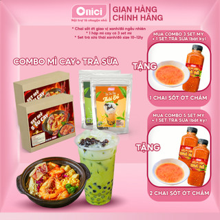  Combo mì cay kim chi và trà sữa thái Bếp Của Mẹ ONICI 