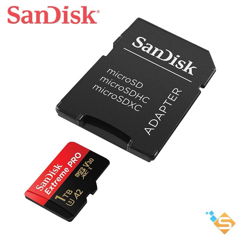 Thẻ nhớ MicroSDXC SanDisk Extreme PRO 1TB A2 V30 U3 Class 10 UHS-I 200MB/s - BẢO HÀNH 5 NĂM