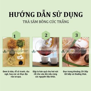 Sâm bông cúc, set đủ vị nấu 5-7 lít nước, thanh nhiệt, giải khát, mát gan, tặng kèm hạt chia