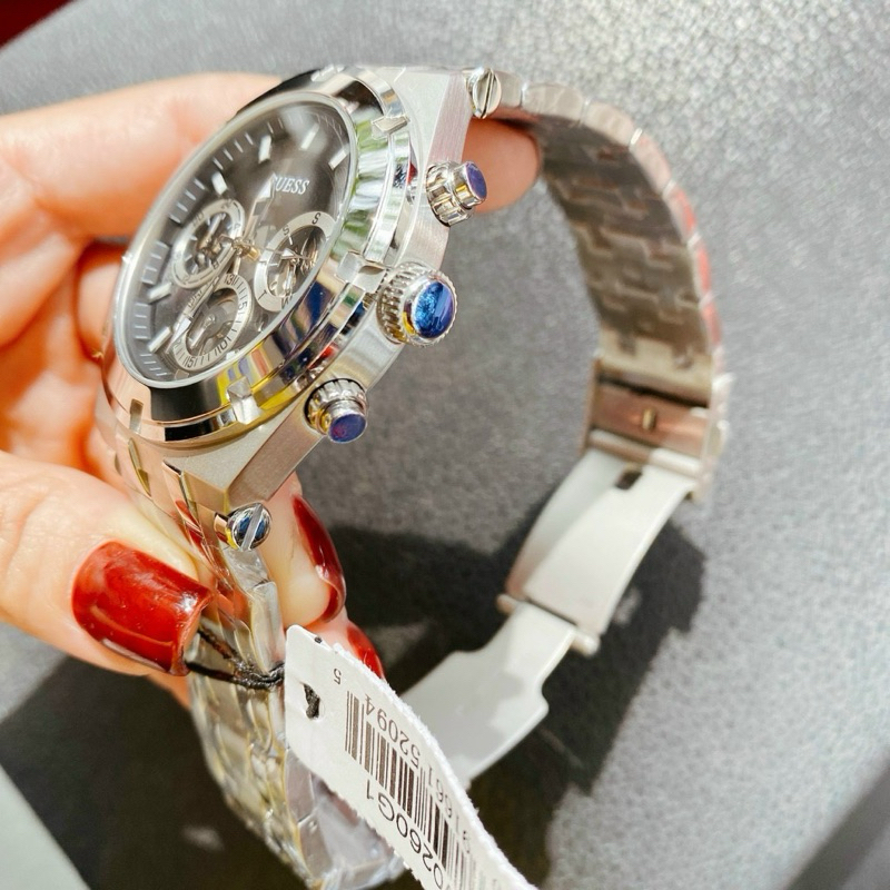 Đồng Hồ Nam Guess GW0261G1 Dây Thép, Size 44mm