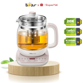 Máy Ấm Pha Trà Mini, Chưng Yến, Đun Nước_Giữ Ấm đa năng Bear A15Z8 Dung Tích 1.5L, công suất 800W- Bảo Hành 18 Tháng