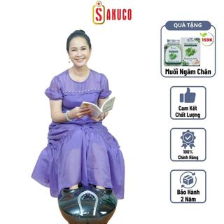 Máy Massage Chân Bấm Huyệt Nóng Lạnh Đa Năng Sakuco, Máy Massage Chân 360 Độ, Thư Giãn, Giảm Mệt Mỏi - BH 24 Tháng