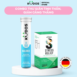 Combo Viên nang KUDOS STRESS RELIFE 30 viên + Viên sủi KUDOS BALANCE 20 viên
