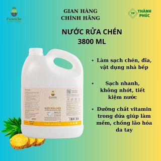 Nước rửa chén sinh học Fuwa 3e -3800ml/ refill