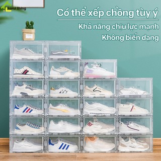 Hộp đựng giày nhựa cứng cao cấp PIKUP, hộp giày trong suốt, hộp để giày bảo vệ giày