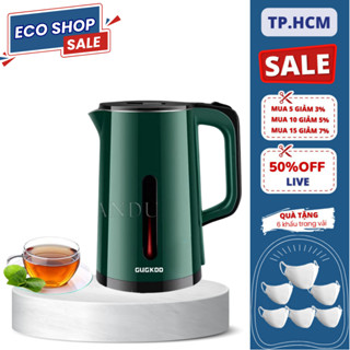 Ấm Siêu Tốc, Ấm Đun Nước Cuckoo Công Suất 1500W Dung Tích 2.5L Tự Ngắt Điện Khi Sôi 2 Lớp Cách Nhiệt, Bảo Hành 12 Tháng