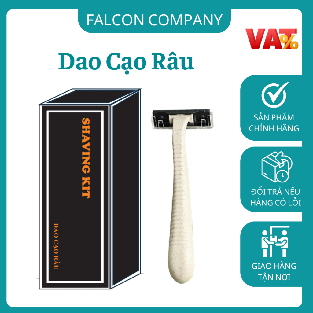 100 Dao cạo râu dùng 1 lần khách sạn, Dao cạo râu lúa mạch đóng vỏ hộp giấy chuyên dụng cho nhà nghỉ