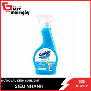 Nước lau kính cif siêu nhanh chai 520ml