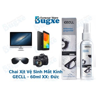 Nước xịt vệ sinh mắt kính chuyên dụng OO, GECLL BUGXE EYEWEAR STORE