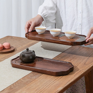Khay trà đạo gỗ óc chó sang trọng totoro house cao cấp