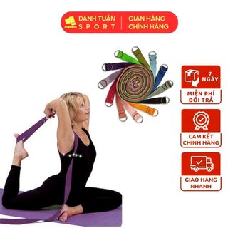 Dây Tập Yoga Sợi Cotton, Bền Đẹp, Nhiều Màu Sắc, Dài 1m8