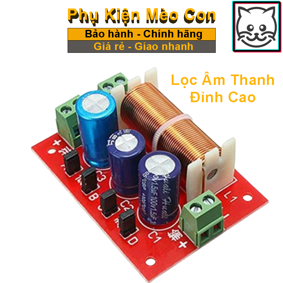 Mạch phân tần loa 2 đường tiếng, loa treble, loa bass 20-30 cao cấp công suất 400w, giá 1 mạch