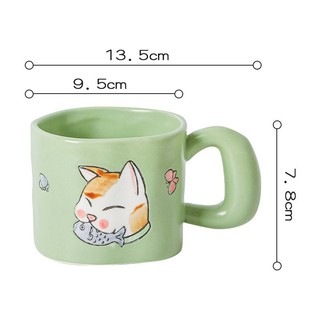 Ly cốc sứ mèo thỏ dễ thương