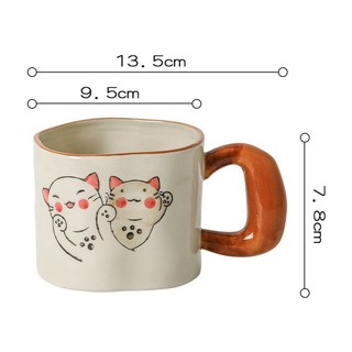 Ly cốc sứ mèo thỏ dễ thương