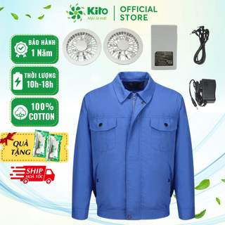 [TẶNG GANG TAY] Áo Giảm Nhiệt Cho Người Lao Động Xây Dựng, Cơ Khí, Làm VườnNgoài Trời Pin 20.000mAh, BH 1 Năm