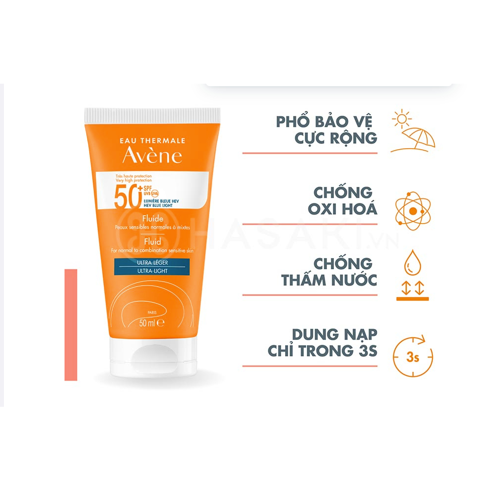 Thanh lý date 1-2025 kem chống nắng avene của pháp 50 ml hàng chính hãng