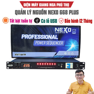Quản lý nguồn điện nexo 668 plus Có APTOMAT tự động ngắt bảo vệ thiết bị âm thanh, Bảo hành 12 tháng