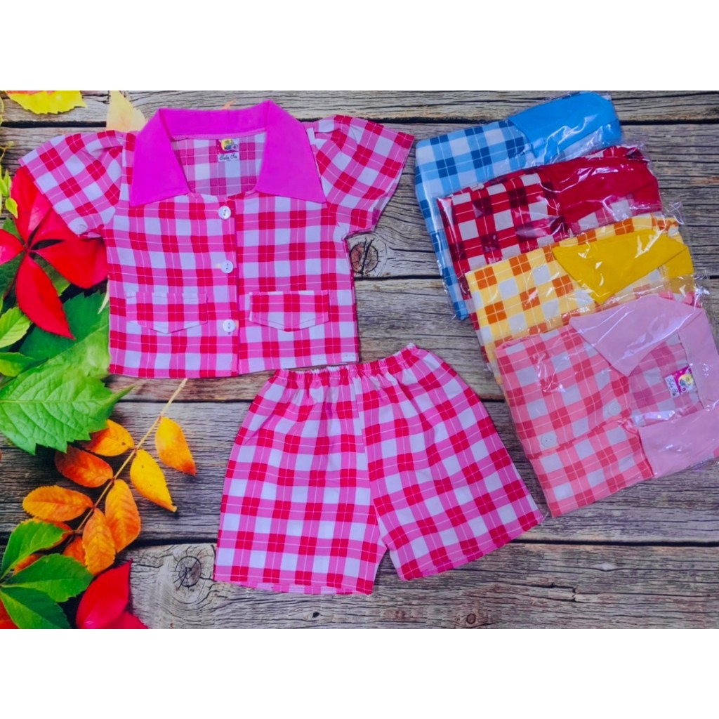 Combo 4 Bộ Lụa Tay Ngắn Bé (6-18kg) (4 bộ 4 màu khác nhau)