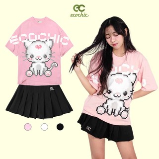 Áo thun local brand pixel-cat ecochic tee chính hãng form rộng phông nam nữ unisex oversize 100% cotton f630