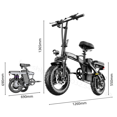 Xe Đạp Điện Thể Thao Gấp Gọn YOUPIN - W8 14inch, tốc độ 25Km/h, Xe Đạp Điện Gấp Gọn Dáng Thể Thao | BigBuy360 - bigbuy360.vn