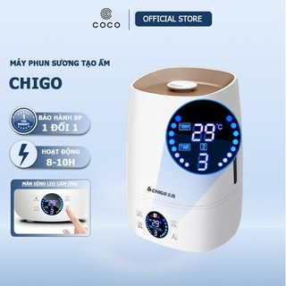 Máy phun sương tạo ẩm chính hãng CHIGO dung tích lớn 4L - Bình khuếch tán tinh dầu lớn -Công suất 30W, BẢO HÀNH 12 THÁNG
