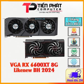 Card đồ hoạ - Vga RX 6600XT 8G Gigabyte, Sapphire LIKENEW - BH chính hãng 2024