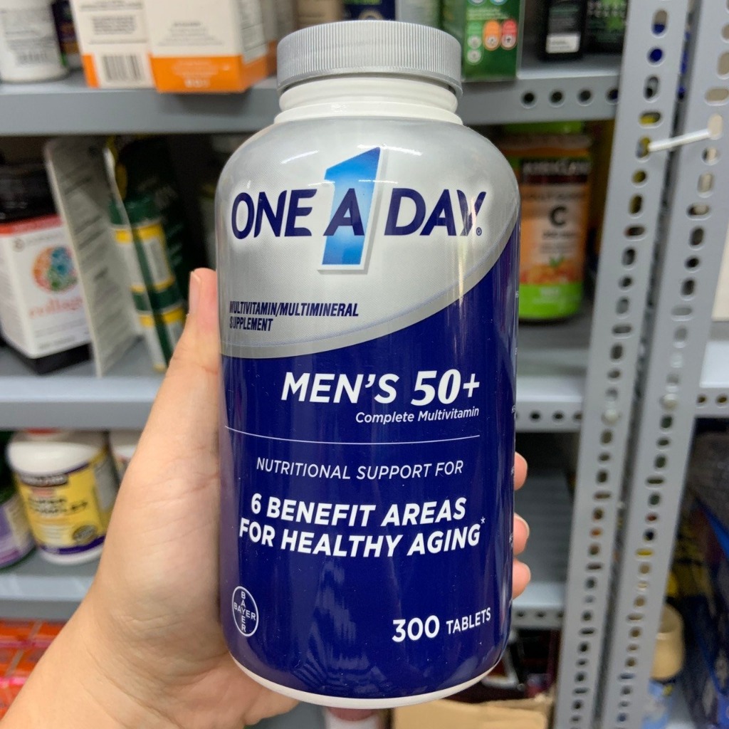 Viên Uống Vitamin Tổng Hợp One A Day Men's Multivitamin 50+ (Cho Nam Trên 50 Tuổi)