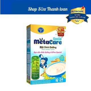 Bột ăn dặm nutricare metacare gạo sữa dinh dưỡng & olive special 200g.