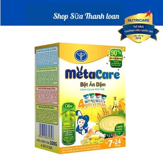 Bột ăn dặm nutricare metacare 4 gói vị mặn 200g.