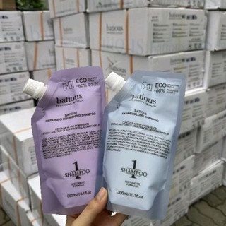 Túi Dầu Gội Batious Refill 300ml bản Tím Reparing Noursing Giúp phục hồi tóc hư tổn, tái tạo nang tóc