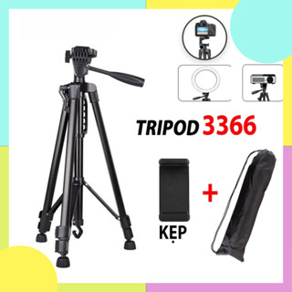 Tripod 3366, giá đỡ điện thoại 3 chân 1m4 hoco
