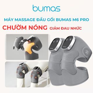 Máy Massage Đầu Gối BUMAS M6 Pro - Nâng Cấp Giữ Ấm - Massage Mạnh Mẽ Hơn - Thời Gian Sử Dụng Lâu Hơn