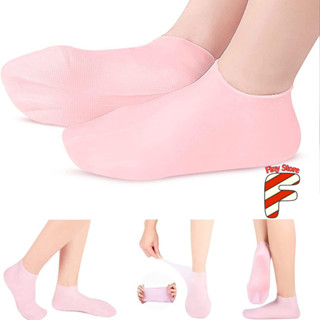  Cặp Tất siliconFREESHIPvớ silicon dưỡng ẩm chống nứt nẻ chuyên dùng chăm sóc bàn chân cho nam nữ 